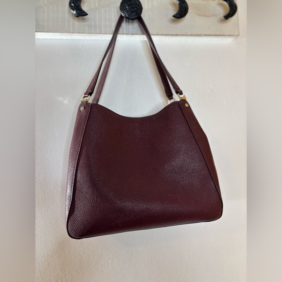 Kate Spade Deep Burgundy Lena Triple Compartment Shoulder Bag - Picture 10 of 11